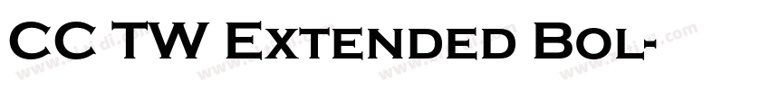 CC TW Extended Bol字体转换
